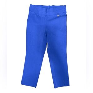 Rafaella Royal Blue Comfort Pull On Capri Pants Size 6